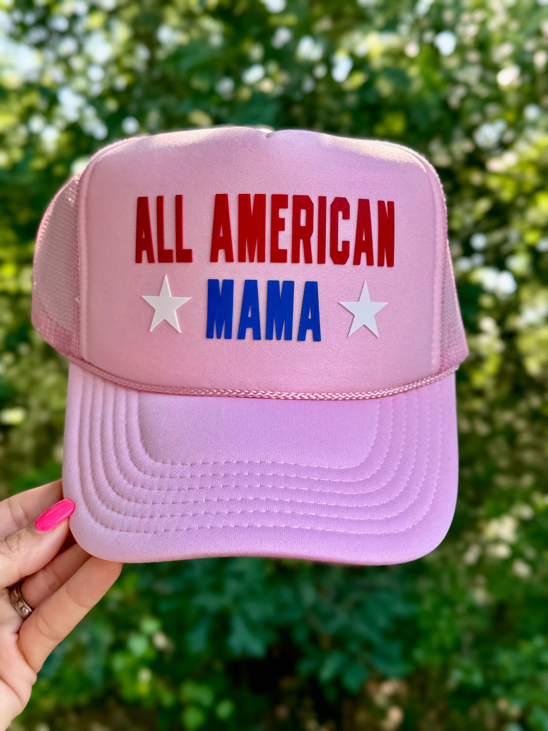 ALL AMERICAN MAMA Trucker Hat