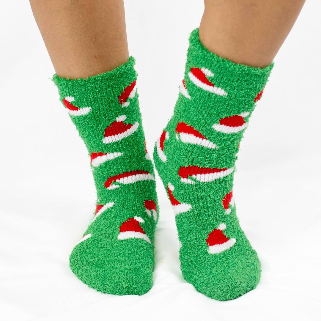 Santa Hat Snuggle Socks PFINSTORE