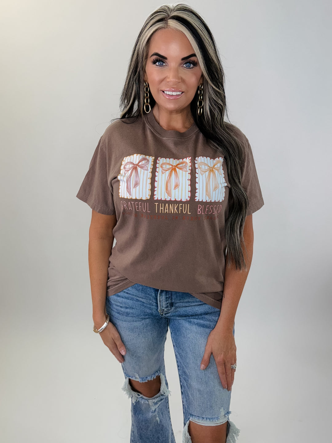 Grateful Thankful Blessed Tee