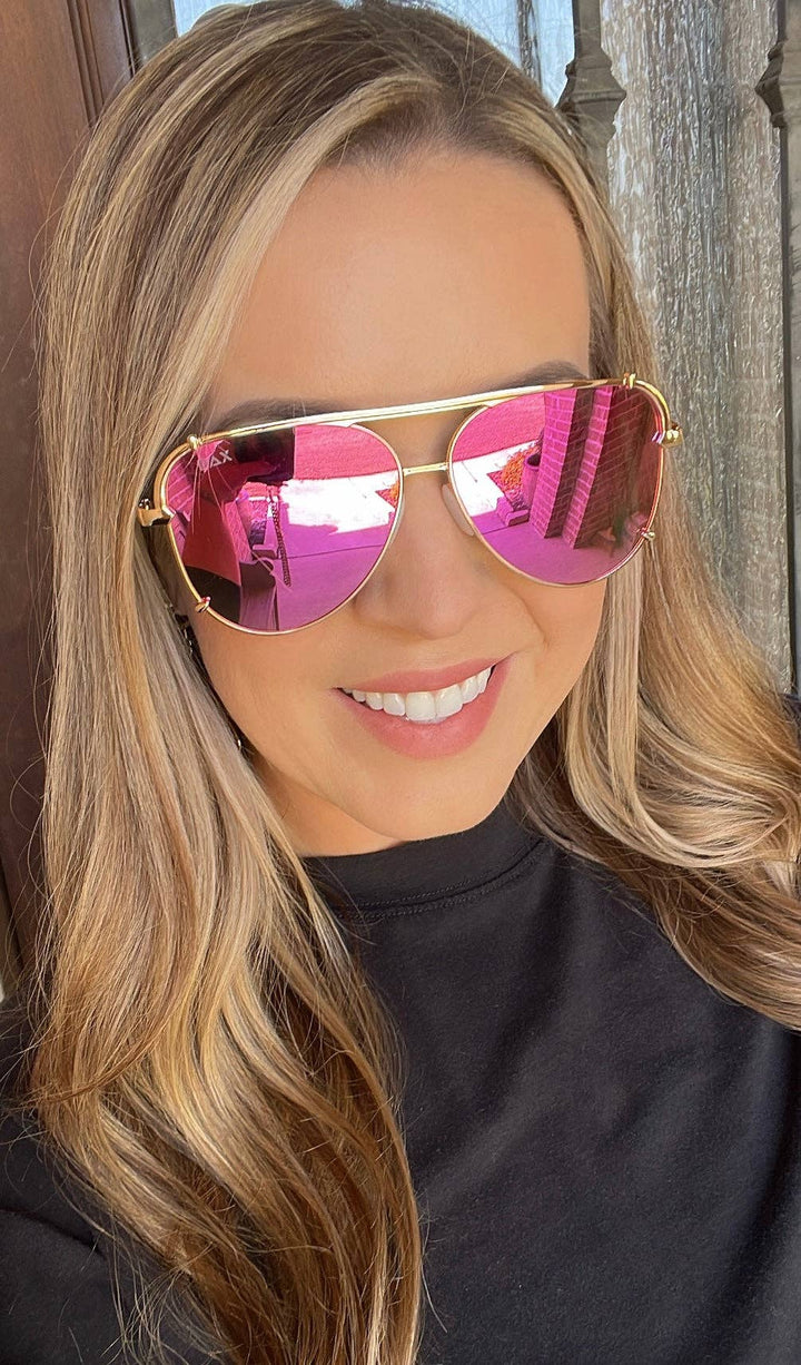 SHAY: Hot Pink Sunglasses
