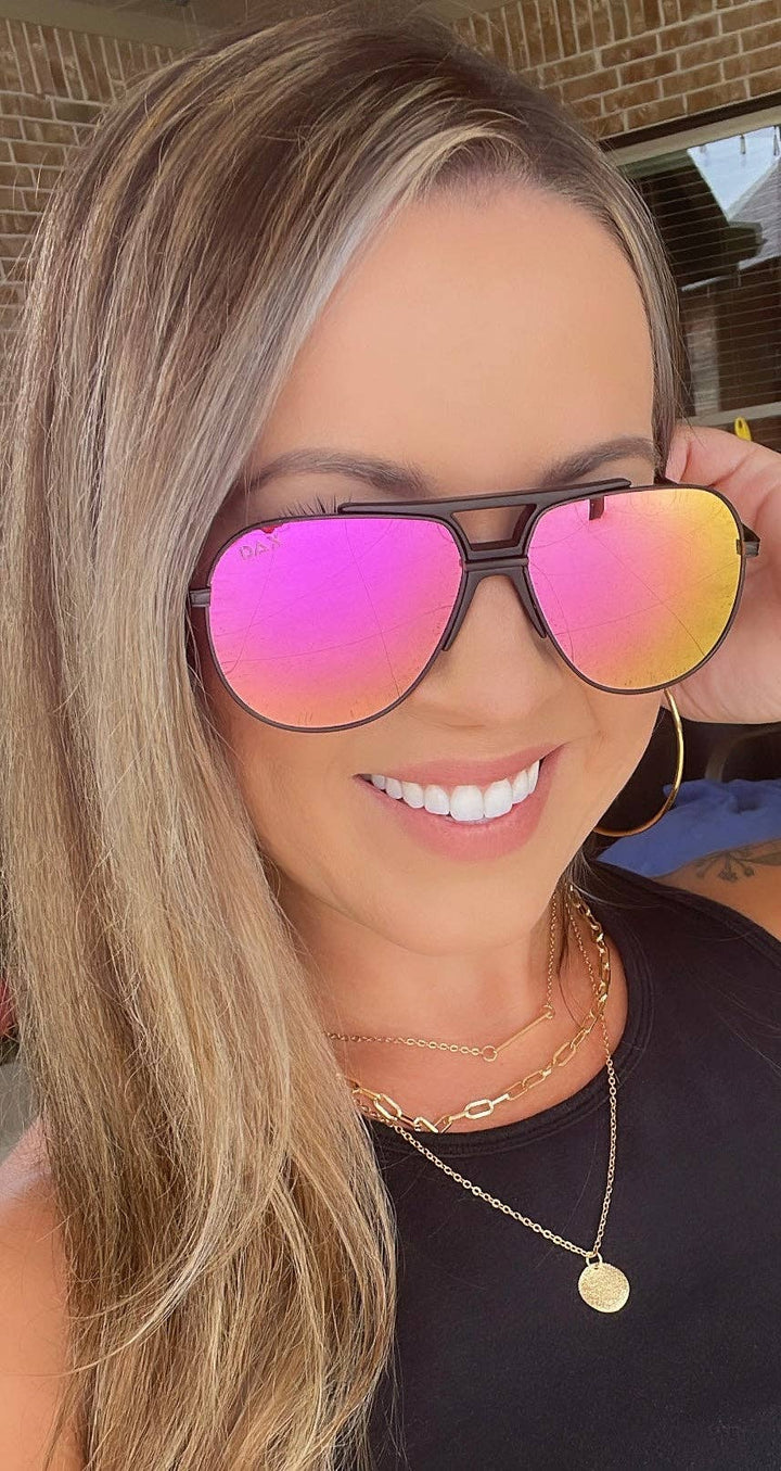 Brooks: Hot Pink Sunglasses