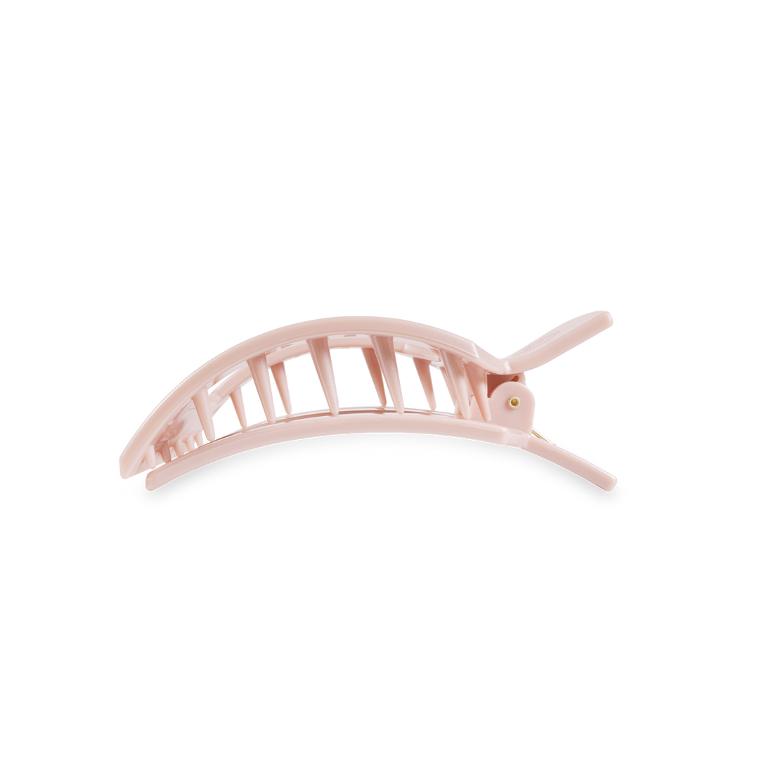 Square Flat Hair Clip | Medium | Pearly Pink