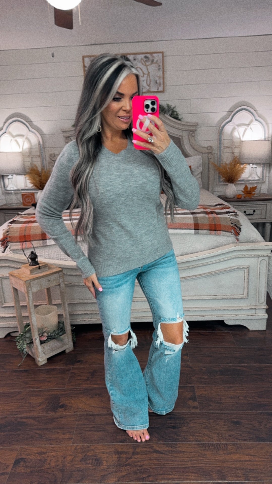Everyday Essential Sweater – Heather Grey