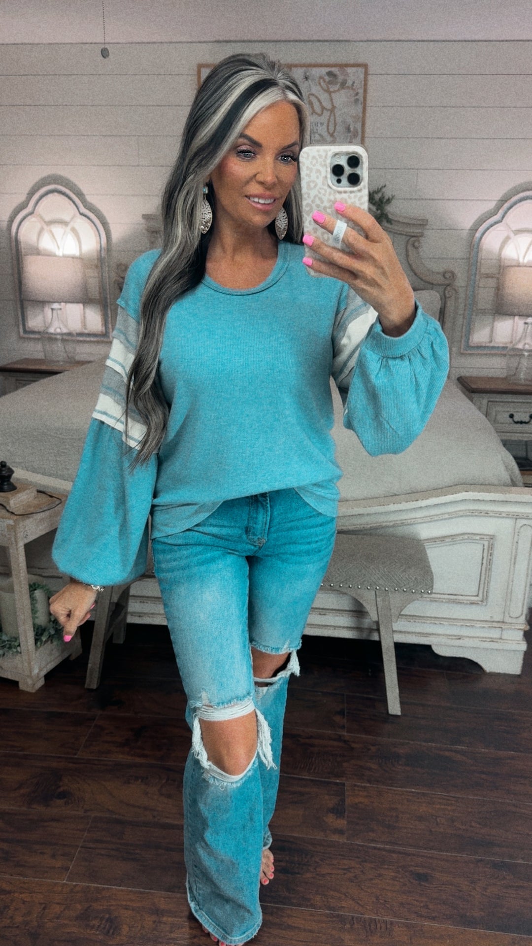 Weekend Favorite Balloon Sleeve Top