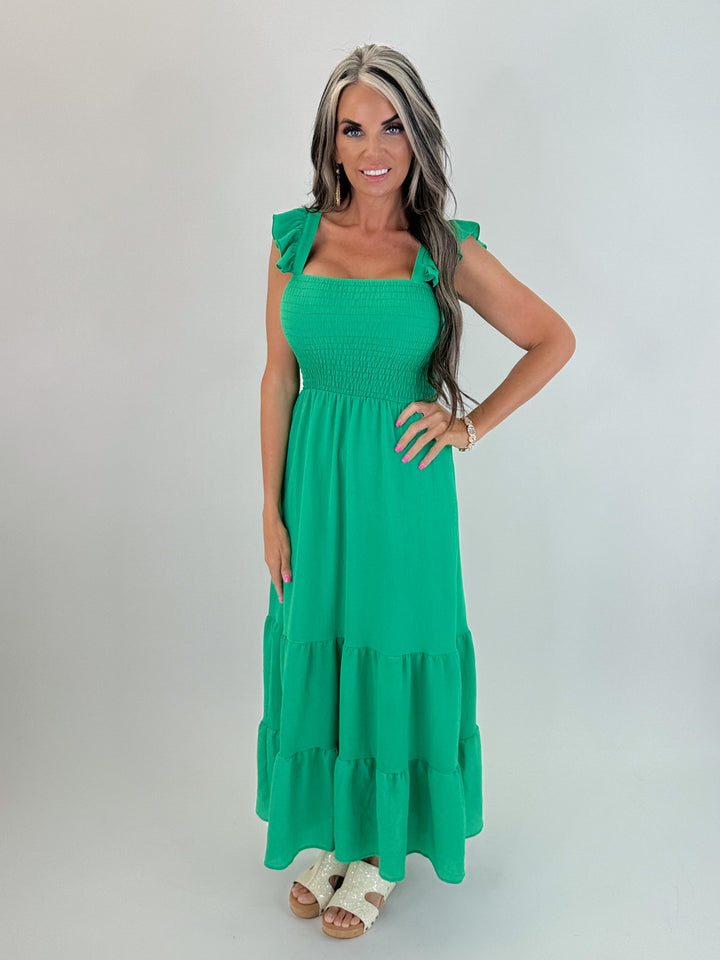 Emerald Dream Midi Dress