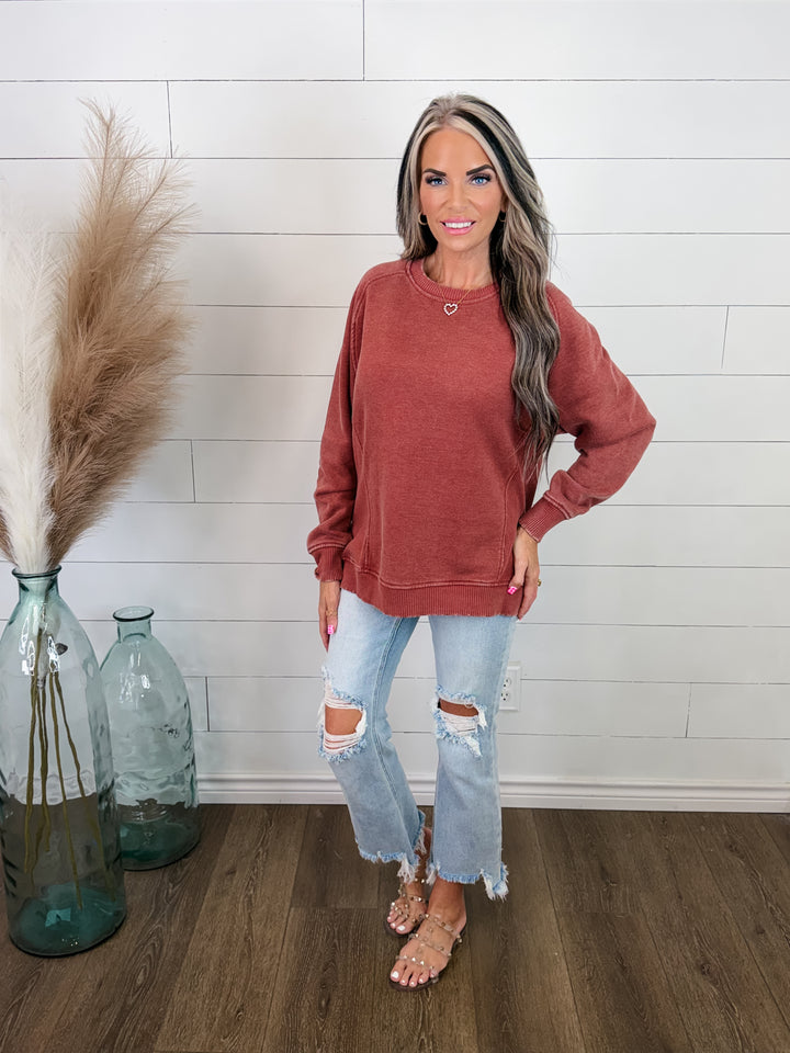 Washed & Worn Pullover- 6 colors