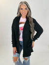 Cozy Textured Cardigan BLACK