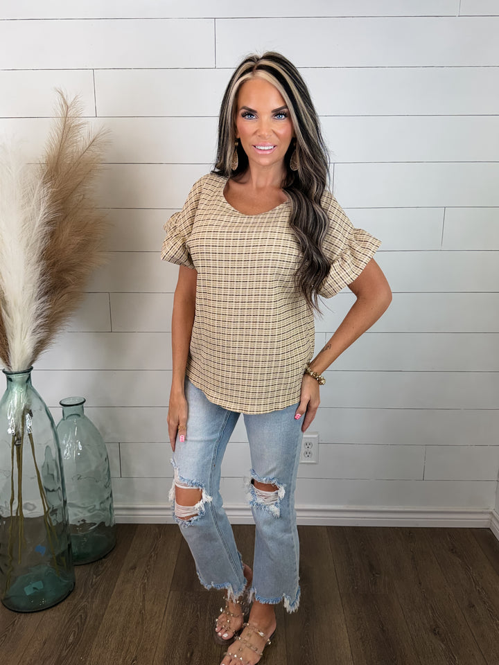 Sunday Stroll Plaid Top