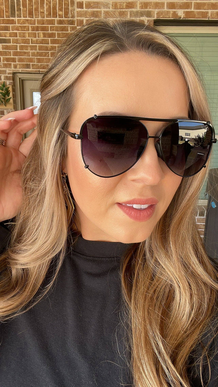 SHAY: Black Ombré Sunglasses