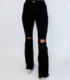 Midnight Rodeo Distressed Flares