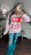 XOXO Chunky Heart Sweatshirt