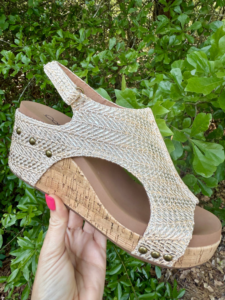 Corkys Raffia Wedge