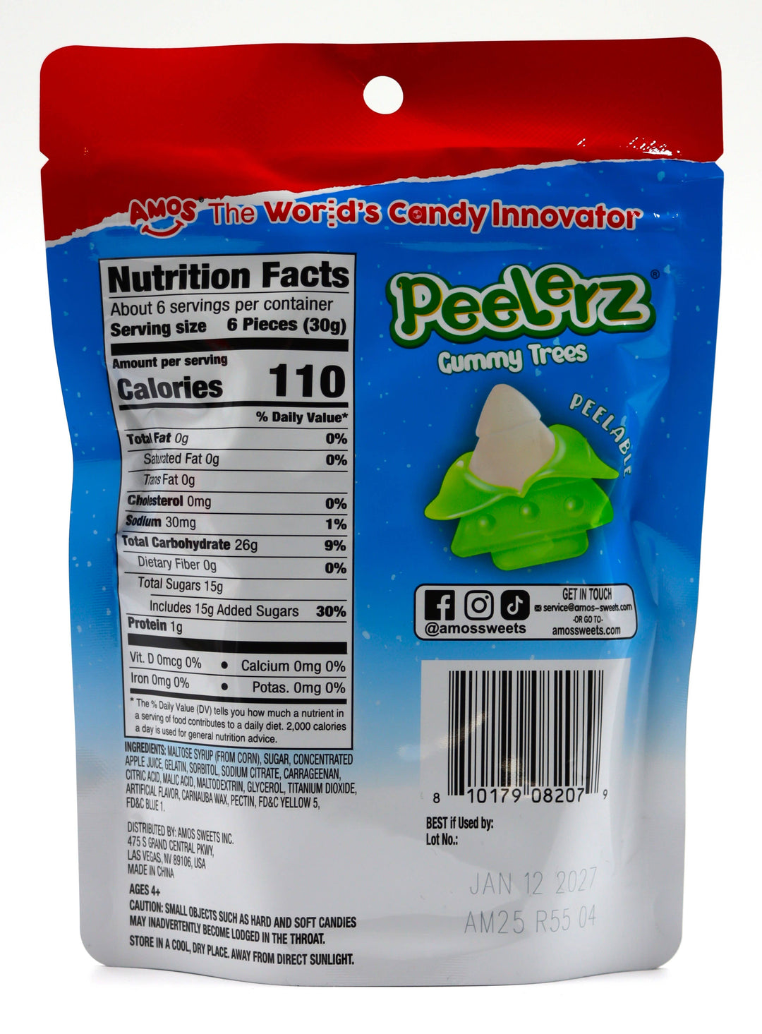 Amos Peelerz Holiday Gummy Tree, 6oz