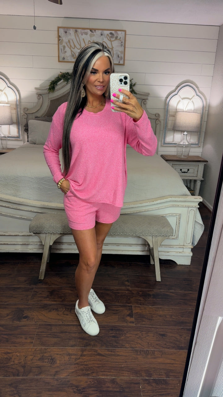 Soft Mornings Lounge Set – Pink