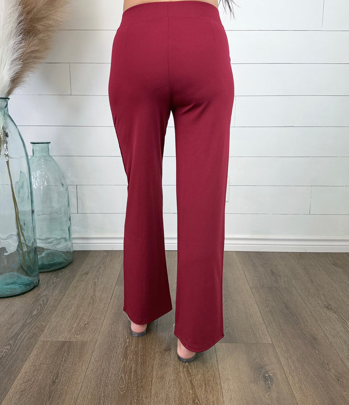 On The Move Burgundy Pants