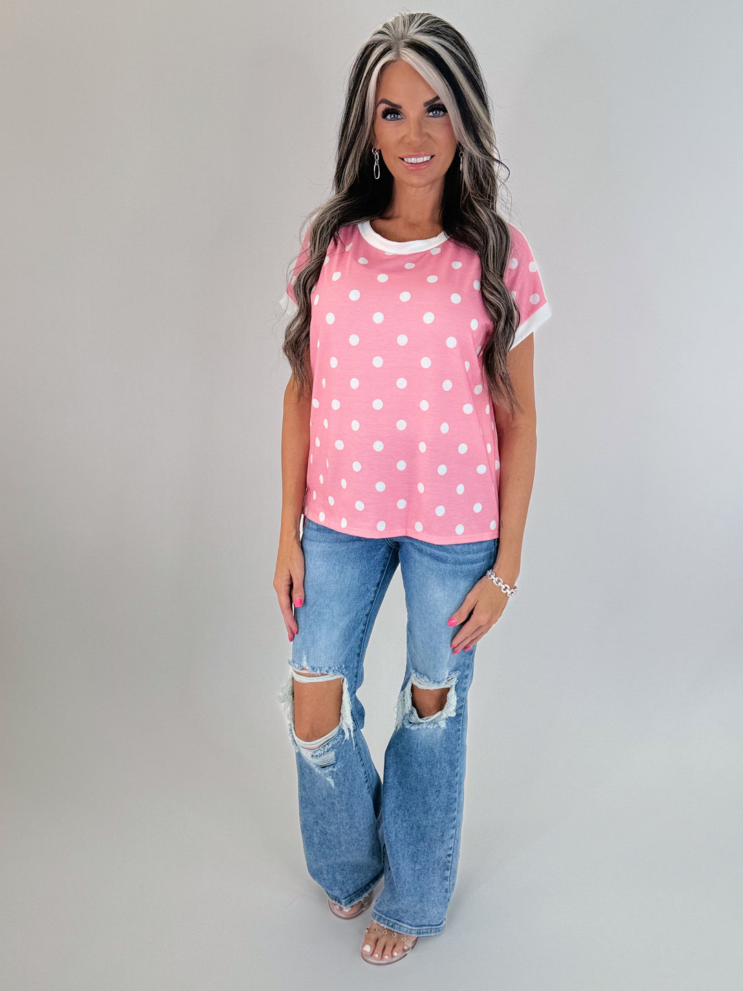 Sweet Like Candy Polka Dot Top