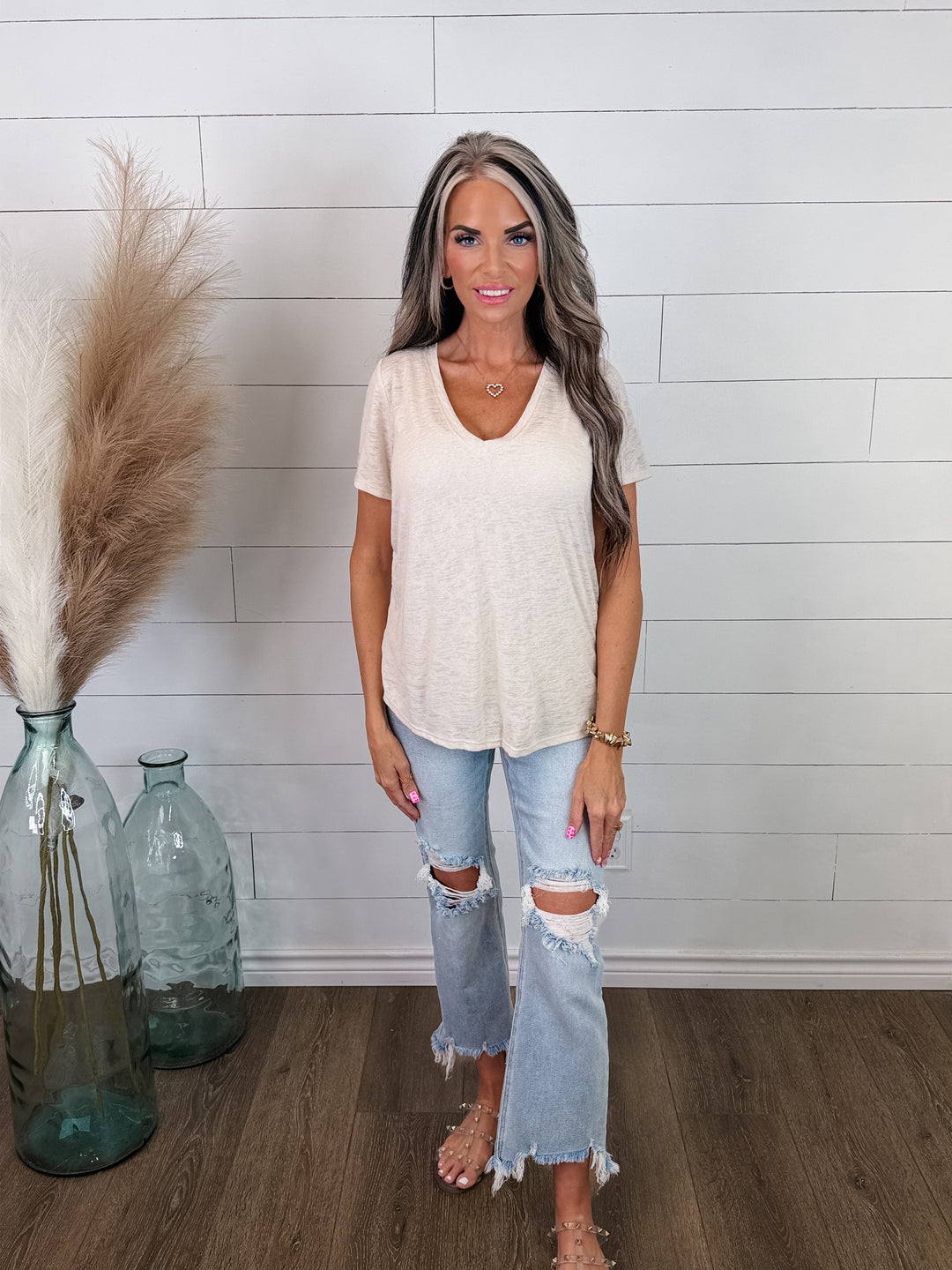 Bare Minimum V-Neck Tee
