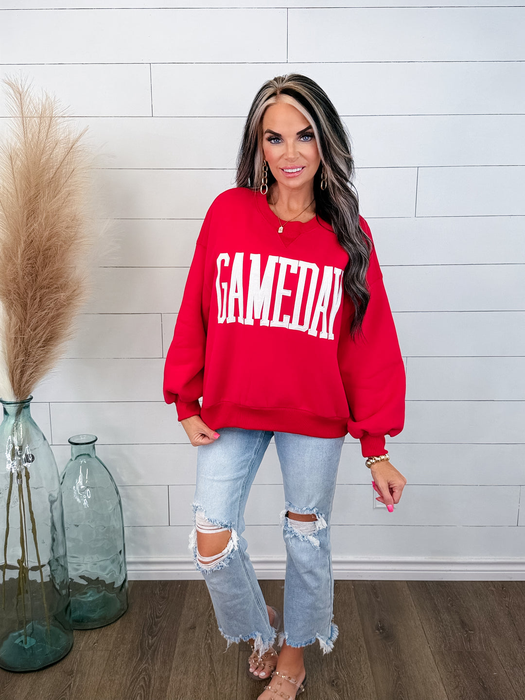 Varsity stitched GAMEDAY sweatshirt