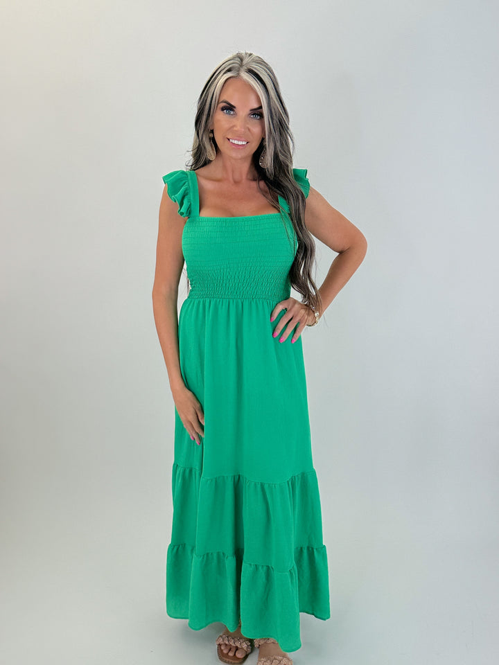 Emerald Dream Midi Dress
