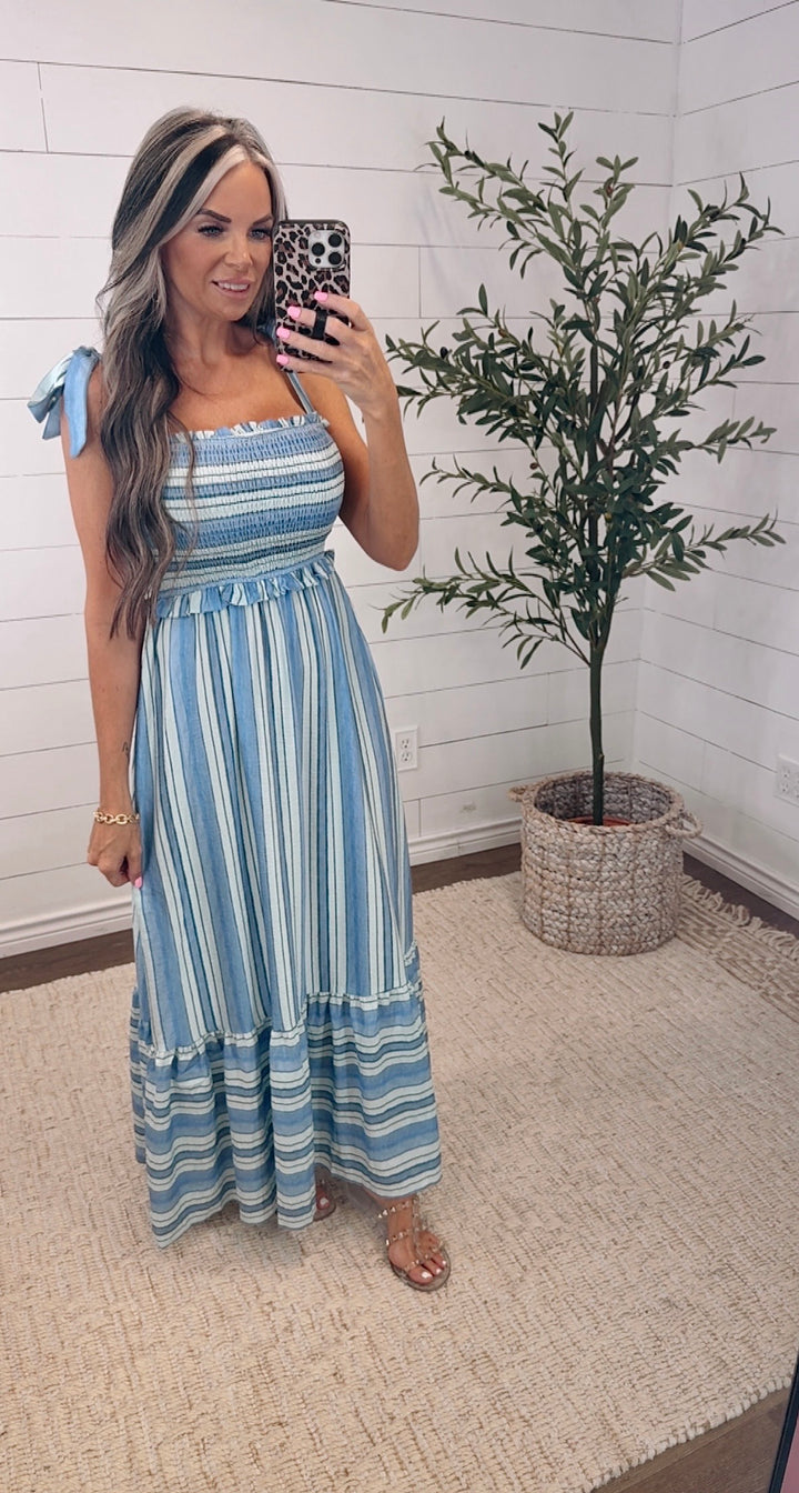 Blue Skies Ahead Maxi Dress