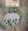 Pink Panache Leopard Earrings