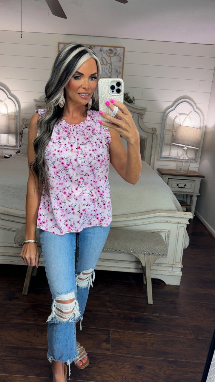 Floral Breeze Ruffle top