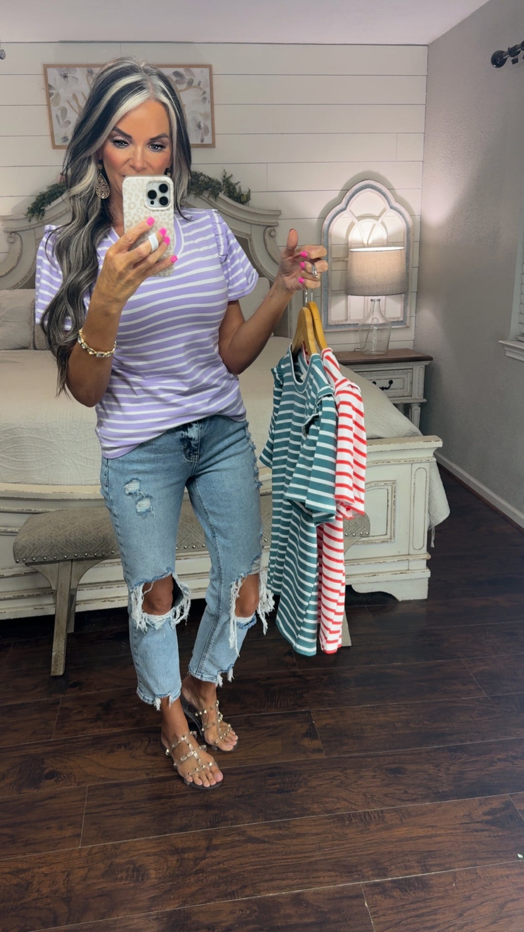 Everyday Stripe Flutter Top