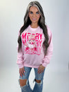 Merry Christmas Nutcracker sweatshirt pink