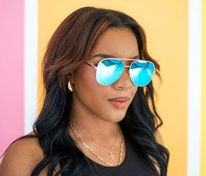 Classic Aviators: ocean Sunglasses