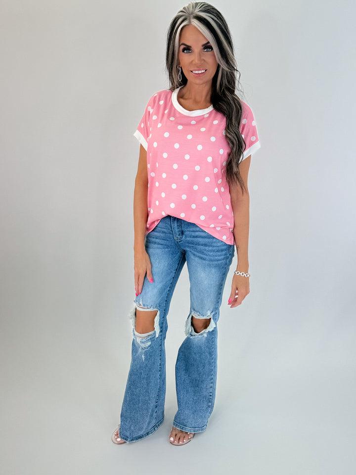 Sweet Like Candy Polka Dot Top