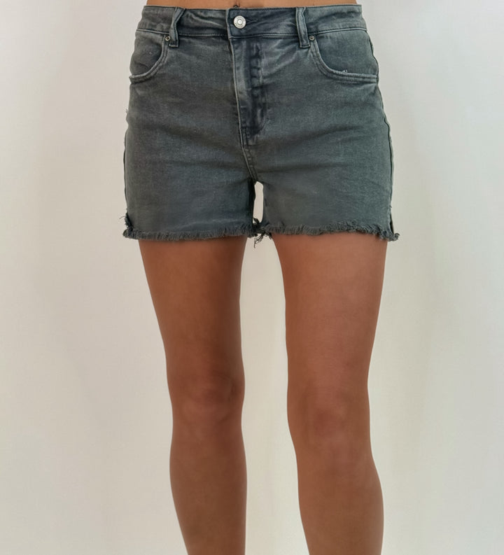 Everyday Edge Charcoal Denim Shorts