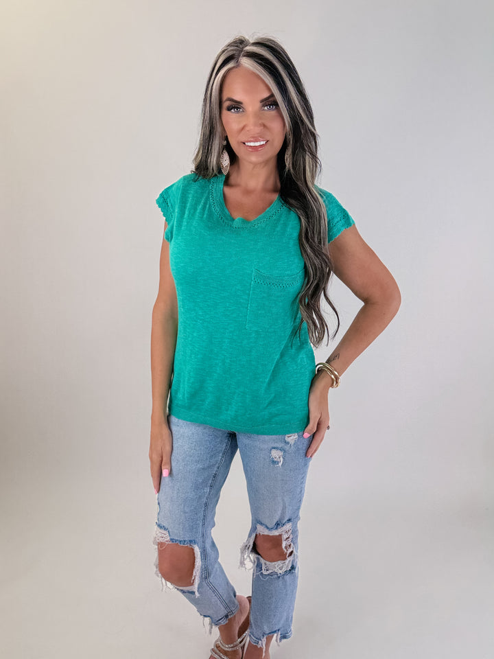 Coastal Breeze Knit Top