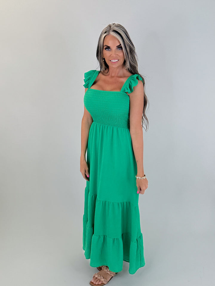 Emerald Dream Midi Dress