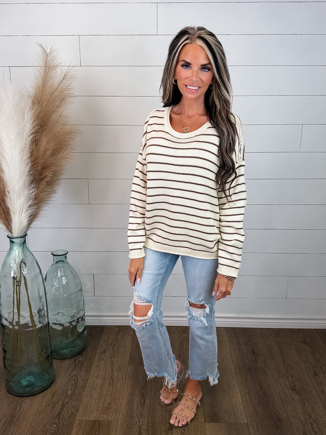 Orchard Mornings Stripe sweater - 2 colors