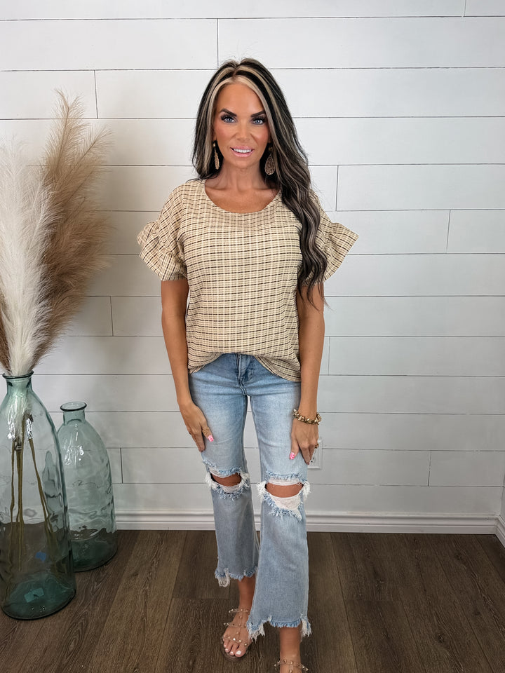 Sunday Stroll Plaid Top