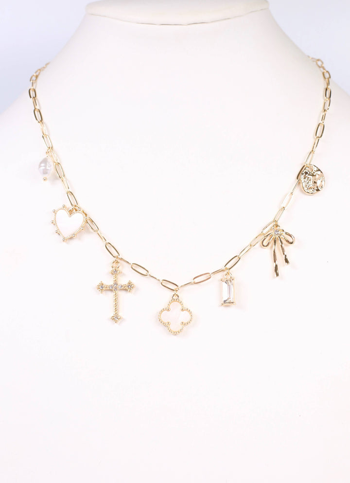 Ginifer Charm Necklace GOLD: Default
