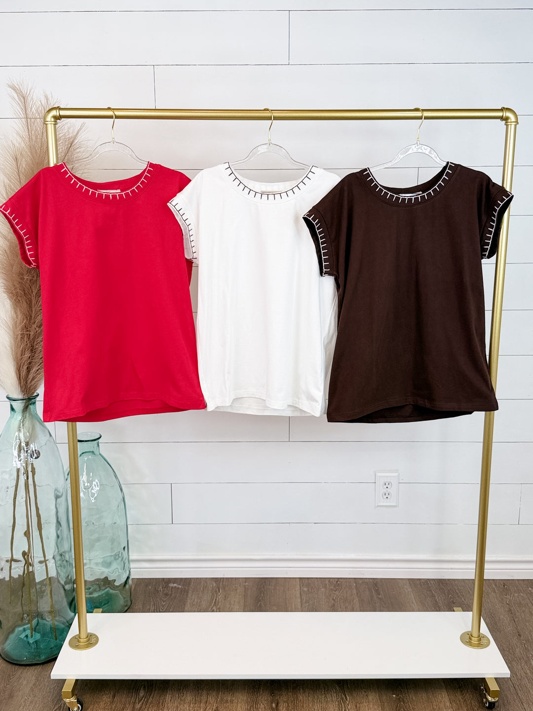 Stitched to Perfection Short-Sleeve Top