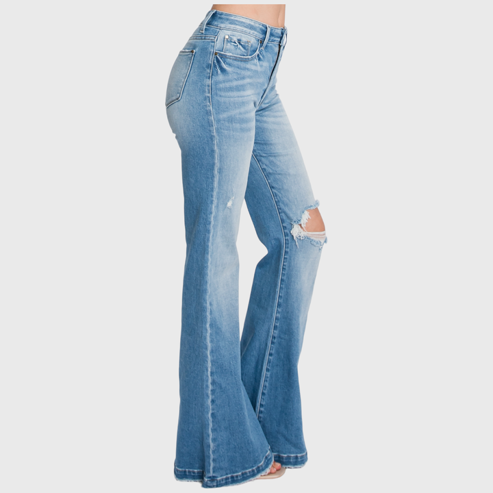 Everyday High Rise Flare Trouser Jean- Petra
