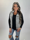 DOORBUSTER Full Zip Sherpa Vest: Frosty Grey
