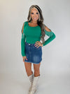 Emerald Rodeo Fringe Top