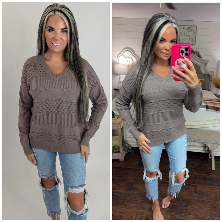 Latte Love Taupe Sweater
