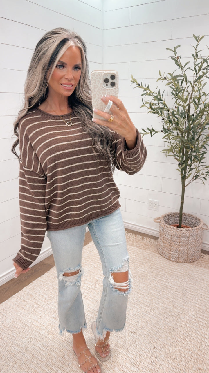 Orchard Mornings Stripe sweater - 2 colors