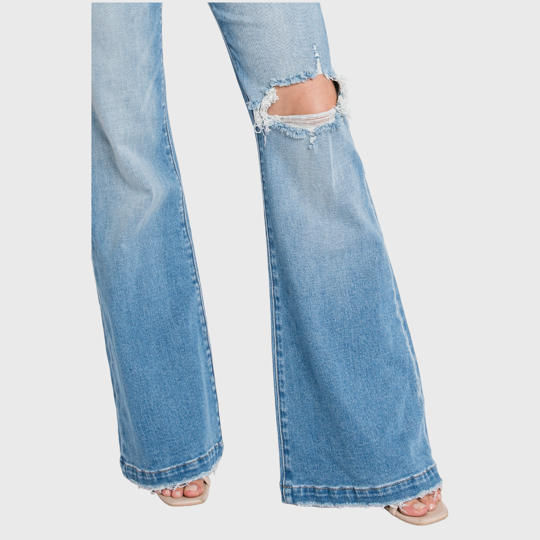 Everyday High Rise Flare Trouser Jean- Petra