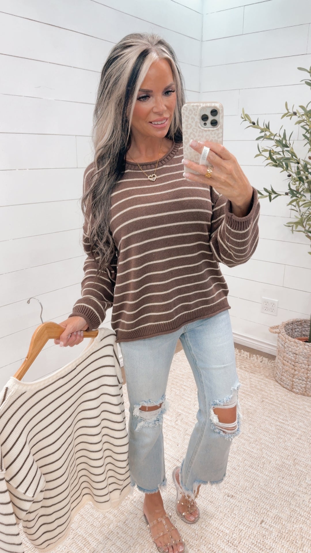 Orchard Mornings Stripe sweater - 2 colors