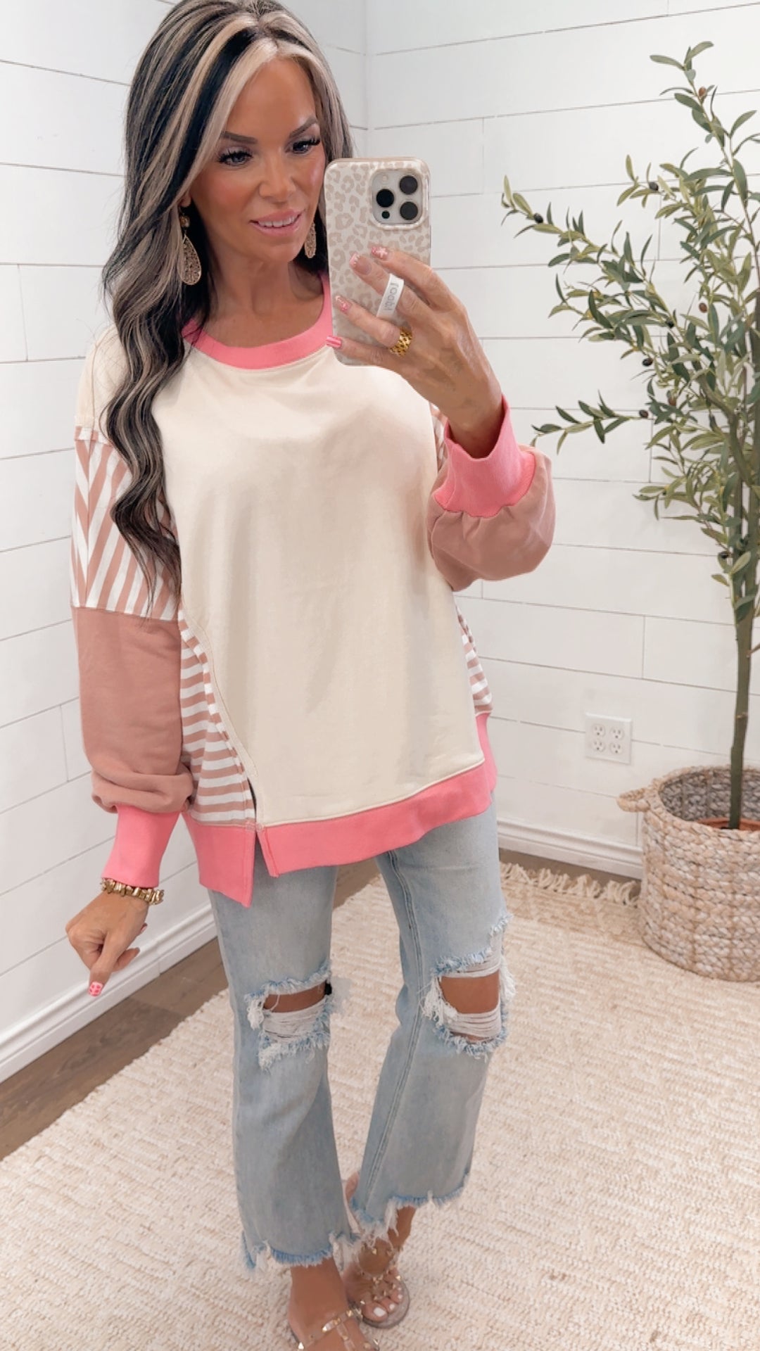 Sweet Side Colorblock Pullover