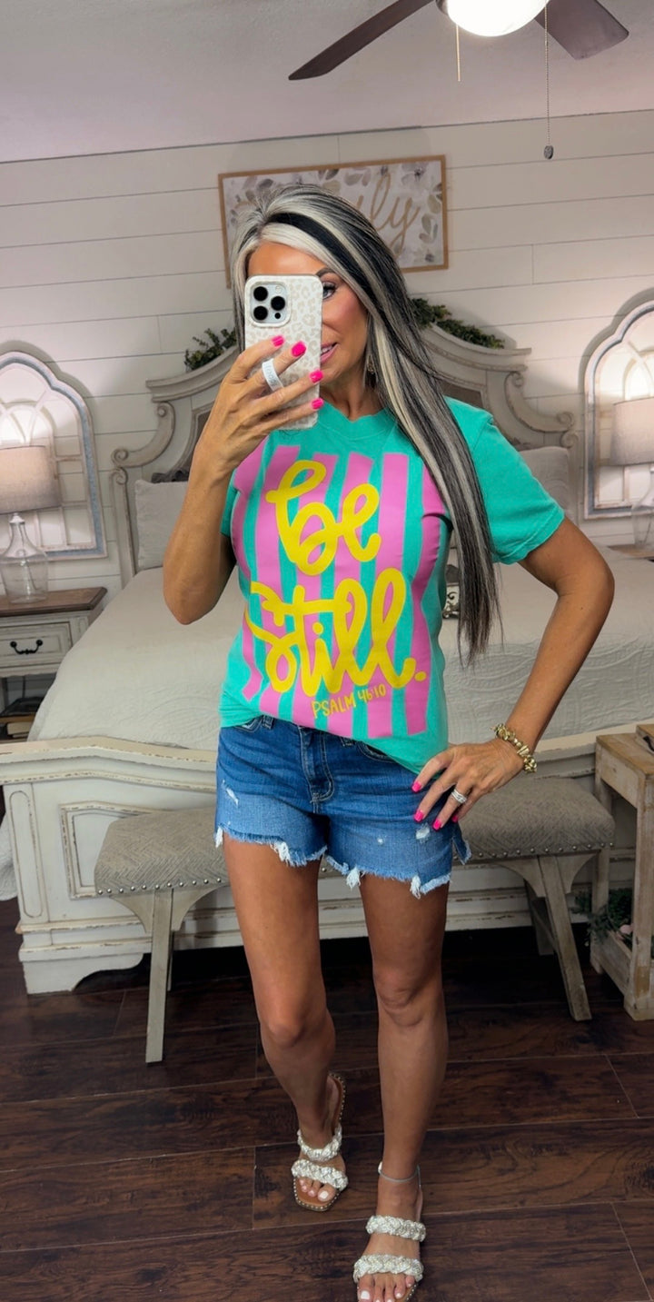 PRE ORDER  BE STILL GRAPHIC TEE