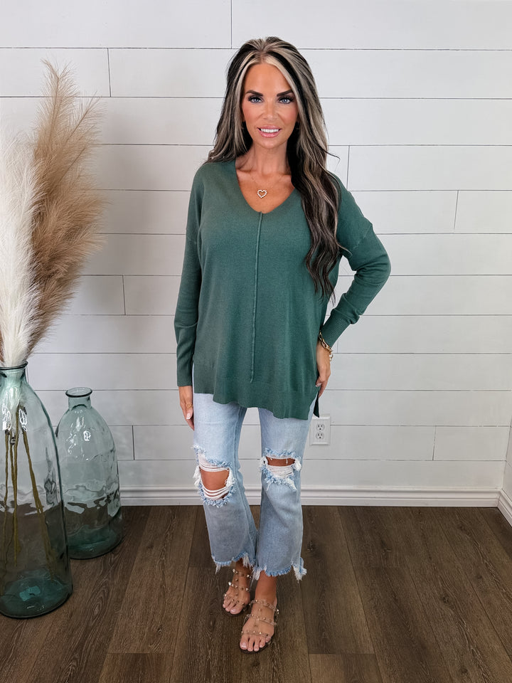 Worth The Wait V-Neck Sweater