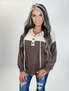 Mocha & Ivory Henley Pullover