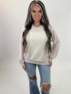 Blissful Beige Textured Pullover