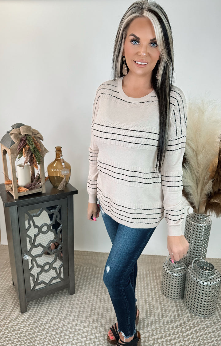 Luxurious oatmeal long sleeve